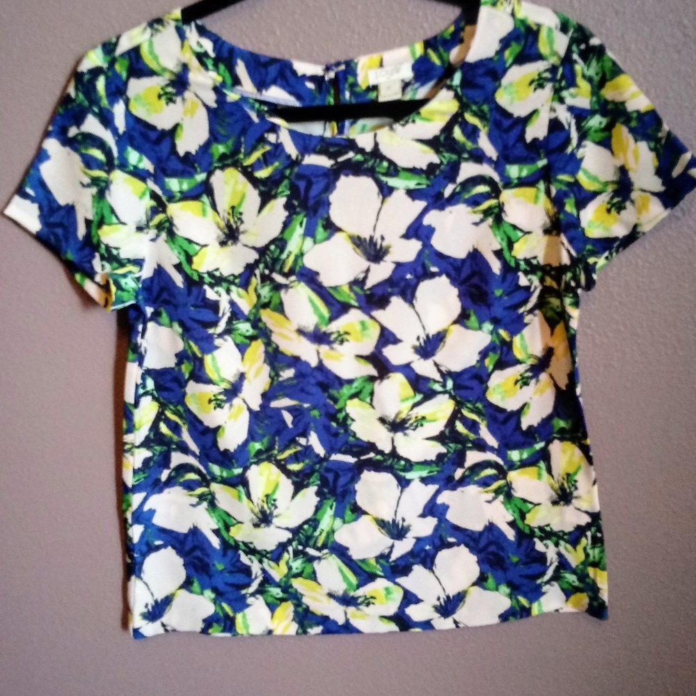 J. Crew Floral Blouse